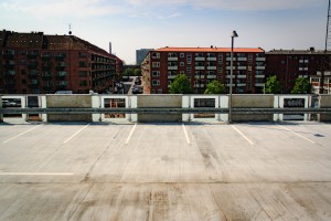 Parkeringshus i Spinderiet
